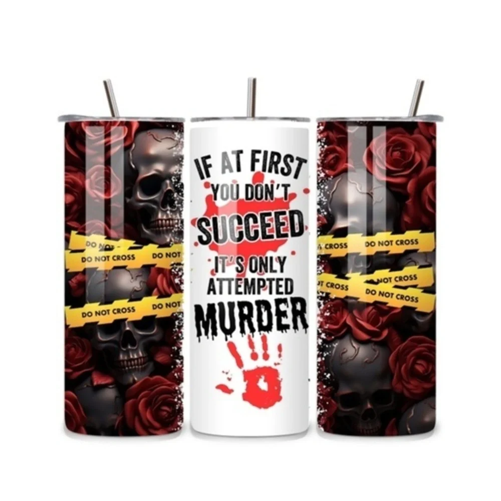 Attempted Murder 20oz Stainless Steel Tumbler